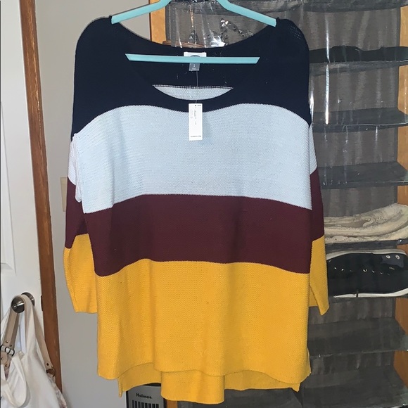 Old Navy Colorblock Sweater - Picture 1 of 3